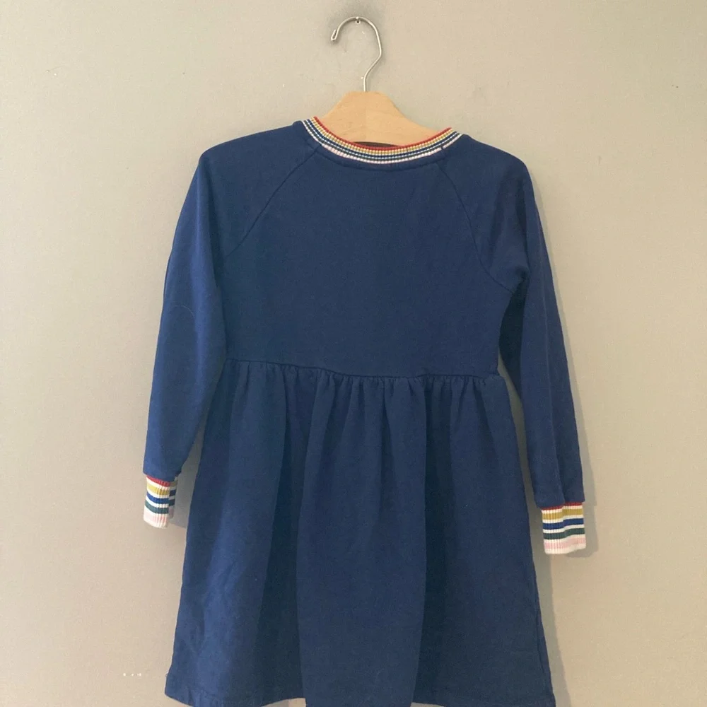 $23 ADD ON hanna andersson dress sleeve terry‎ retro 6-7Y Zara Mini Boden 6 7